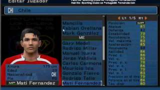 Seleccion Chilena Pes 6 wpm patch Actualizado Clausura 2009 [upl. by Leia]