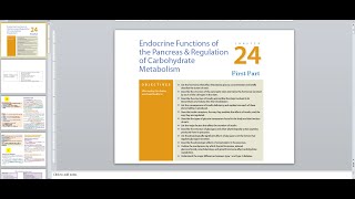 Endocrine function of pancreas Physiology II Ganong Chapter 24 [upl. by Yanehc]