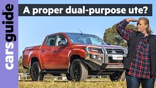 2022 Mitsubishi Triton review GSR  A 4x44WD diesel dualcab ute fit for a family with kids [upl. by Etnahs]