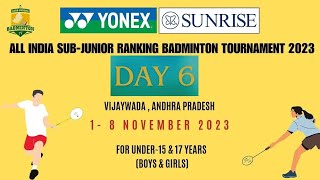 YonexSunrise All India SubJunior Ranking Tournament 2023 [upl. by Sair]