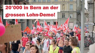 20000 in Bern sagen Die Löhne müssen rauf [upl. by Aicel]