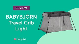 BabyBjorn Travel Crib Review  Babylist [upl. by Ahsienak134]