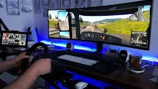 ETS 2 Testlauf auf 49 Zoll Monitor c49hg90 [upl. by Akirdnuhs]