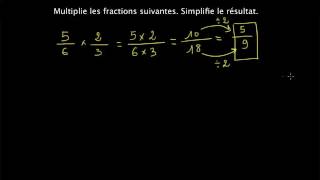 Multiplier des fractions [upl. by Tony]