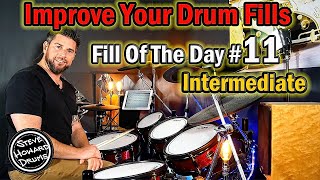 Improve Your Drum Fills  Drum Fill Of The Day  Intermediate Drum Tutorial 11 [upl. by Llerdna956]