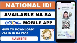 HOW TO DOWNLOAD DIGITAL NATIONAL ID IN eGOVPH UPDATED 2024  HR LEAH G [upl. by Nnairam]