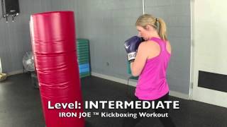 INTERMEDIATE Cardio Kickboxing Heavy Bag Workout IRON JOE KICKBOXING ® [upl. by Retsim]