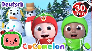 Wir bauen einen Schneemann  Cody Time  Moonbug Kids Deutsch [upl. by Noffihc]