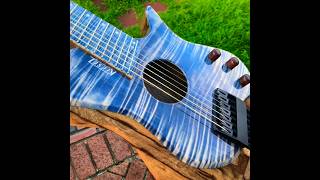 Kiesel Zeus Acoustic 7 MultiScale Blue Denim Black Limba Body kiesel kieselguitars zeusacoustic [upl. by Zilada]