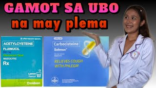 GAMOT SA UBO NA MAY PLEMA  Solmux Robitussin Fluimucil Mucosolvan  Simply Shevy gamot sa ubo [upl. by Lorilee]