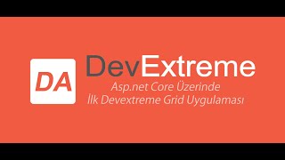 Aspnet Core üzerinde ilk Devextreme grid uygulaması [upl. by Neyud416]