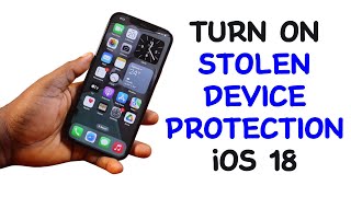 How to Turn On Stolen Device Protection on iPhone iOS 18 [upl. by Thain715]