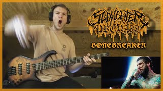 𝕃𝕚𝕧𝕖 𝕨𝕚𝕥𝕙 Slaughter To Prevail  Bonebreaker  Bass Cover [upl. by Giacinta135]