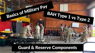 Guard amp Reserves BAH Type 1 vs Type 2 and Military Pay Overview [upl. by Llehsam746]