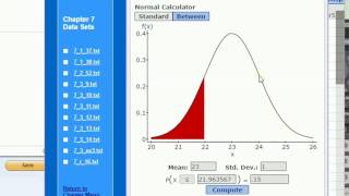 Normal Percentile Calculation using StatCrunch [upl. by Kurt]