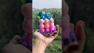 1 st time superclay diye fuldani banalam flowermaking shortsfeed superclay [upl. by Einnad]