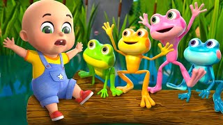 Five little Speckled frogs New Compilation  Five Little Birds  Nursery Rhymes and Kids  Baby Bobo [upl. by Hanae]