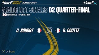 Soudry vs Coutte  D2 Quarter Final  ITSF WS Bonzini Senior 050 Singles [upl. by Olympium]