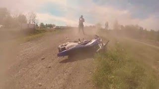 MON PREMIER GROS CRASH MOTO  125 TTR [upl. by Moretta341]