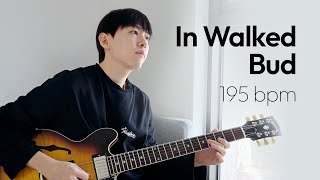 In Walked Bud 195 bpm  jazz guitar [upl. by Llednav471]