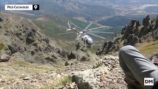 Espectacular rescate en helicóptero a un montañero de Cantabria [upl. by Leksehcey]