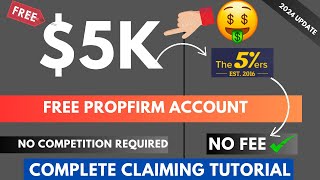 Complete review of 5k Free 5ers propfirm Account with live claiming tutorial [upl. by Wales413]