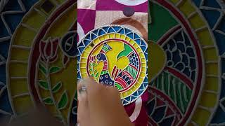 Easy and simple artmouldit clay artshorts trending madhubani [upl. by Fawnia]