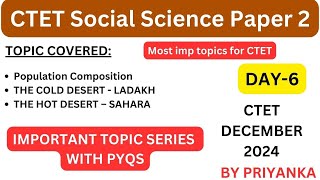 CTET Social Science Paper 2 December 2024  Most Imp topic Day6 priyankaacademy [upl. by Hege]