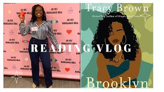 Reading Vlog Reading Brooklyn by Tracy Brown Spoiler Free  Galentines Party at Penguin [upl. by Behlke607]