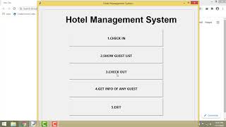 Hotel Management System using Python  Demo [upl. by Greenland]