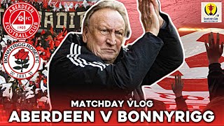 WARNOCK’S FIRST WIN  ABERDEEN V BONNYRIGG ROSE  MATCHDAY VLOG  SCOTTISH CUP 5TH ROUND  100224 [upl. by Monroe172]