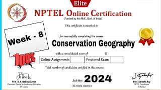 Conservation Geography week 8 Assignment Answers  NPTEL 2024 [upl. by Ailedroc103]