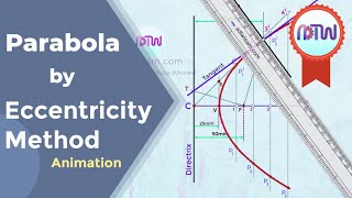 Draw ellipe by Directrix Focus method in hindi  general mathod  All in One [upl. by John]