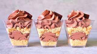 Super Quick and Easy No Bake Chocolate Dessert Cups Recipe Easy and Yummy [upl. by Dowd]