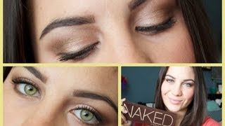 Urban Decay Naked Daytime Eyeshadow Tutorial [upl. by Dolly513]