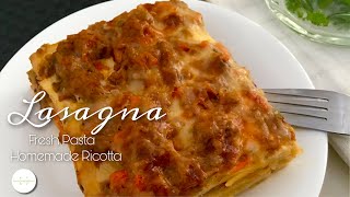 Lasagna Recipe Easy Fresh Pasta [upl. by Hahcim]