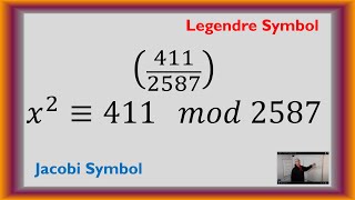 Legendre Symbol or Jacobi Symbol to Solve a Quadratic Congruence [upl. by Islehc]