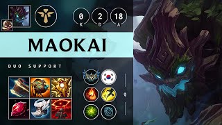 Maokai Support vs Poppy Vision Controller  KR Challenger Patch 1421 [upl. by Orwin]