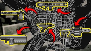 GTA 5  All Secret and Rare Weapon Locations Rail Gun Sniper Rifle amp more [upl. by Veronica737]