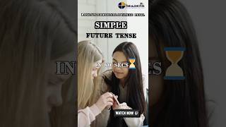 SIMPLE FUTURE TENSE SPOKEN ENGLISHSPOKEN HINDI SHORTS THE READERS shorts thereaders grammar [upl. by Beaufert]