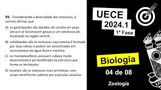 UECE 2024 1 BIologia 04 de 08 Primeira Fase [upl. by Grand]