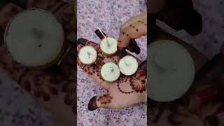 Diy Candle Botal ke Cap Use Karke Banaen Candle  with trending song  shorts  shorts video [upl. by Htehpaj]