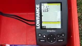 Baitboatpl  Przykładowy test echosondy LOWRANCE ELITE3X przerobionej na bezprzewodową [upl. by Wilden]