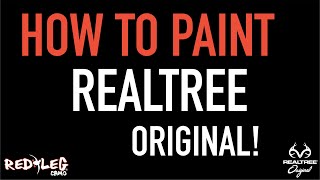 Redleg Camo Realtree Original camo stencil how to video [upl. by Aynatahs208]