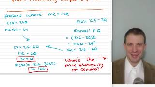 Monopoly Price Elasticity of Demand MRMC [upl. by Hoeg]