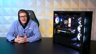 AVARigs  Corsair iCue 5000X and EVGA RTX 3080 FTW3 Gaming PC [upl. by Amasa]