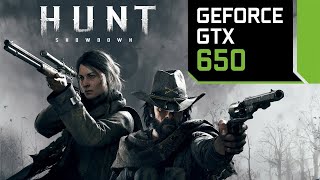 Hunt Showdown  Core i7 4770K  ASUS GTX 650 1024 MB [upl. by Santos]