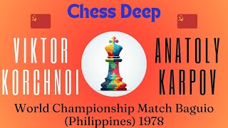 Viktor Korchnoi vs Anatoly Karpov World Championship Match Baguio Philippines 1978 [upl. by Idnas]