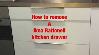 How to remove a Ikea Rationell kitchen drawer [upl. by Ynohtnael]