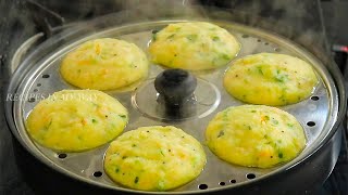 EASY BREAKFAST RECIPE  INSTANT BREAKFAST RECIPE  HEALTHY BREAKFAST RECIPE  VEGETABLE IDLI  IDLI [upl. by Cord999]